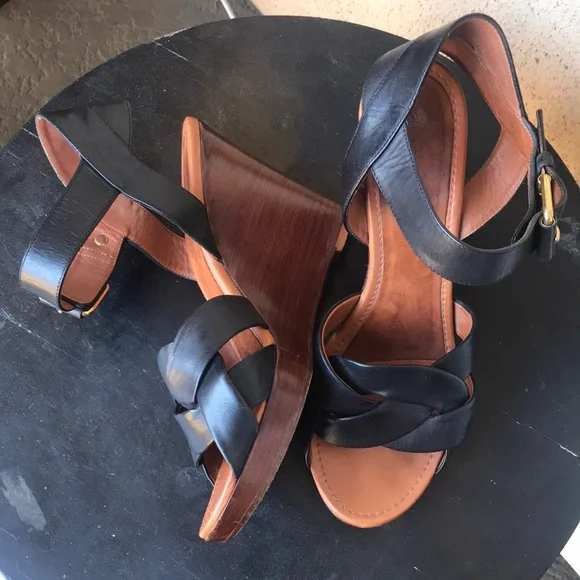 Celine Black Wedge Shoe - Picture 8 of 16